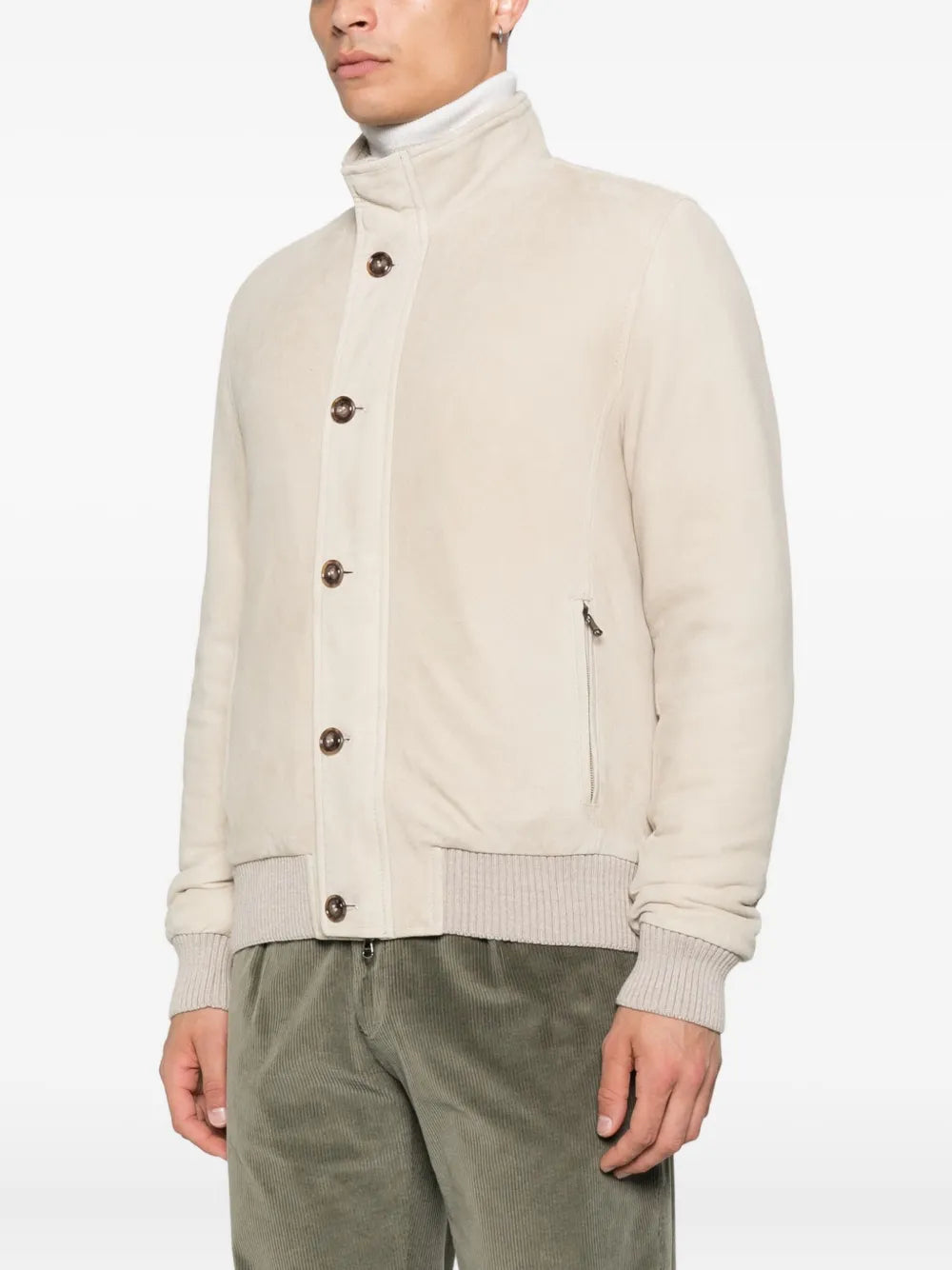 Barba Napoli Mare  button-fastening ribbed-cuff jacket