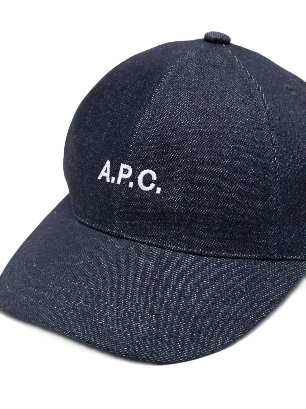 A.P.C.  logo-embroidered denim cap