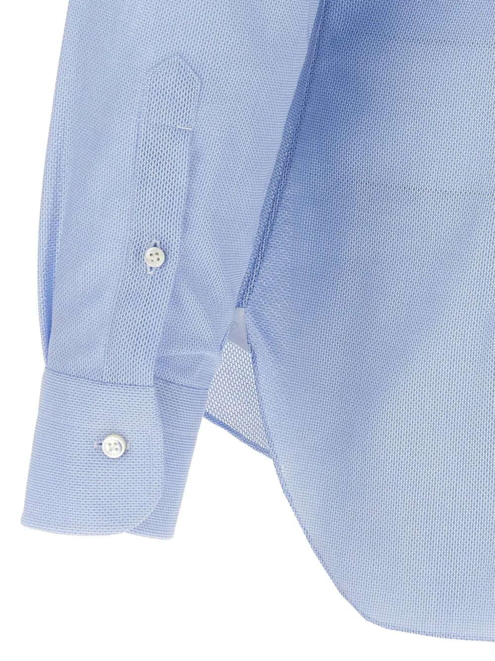 Barba  honeycomb-pattern cotton shirt