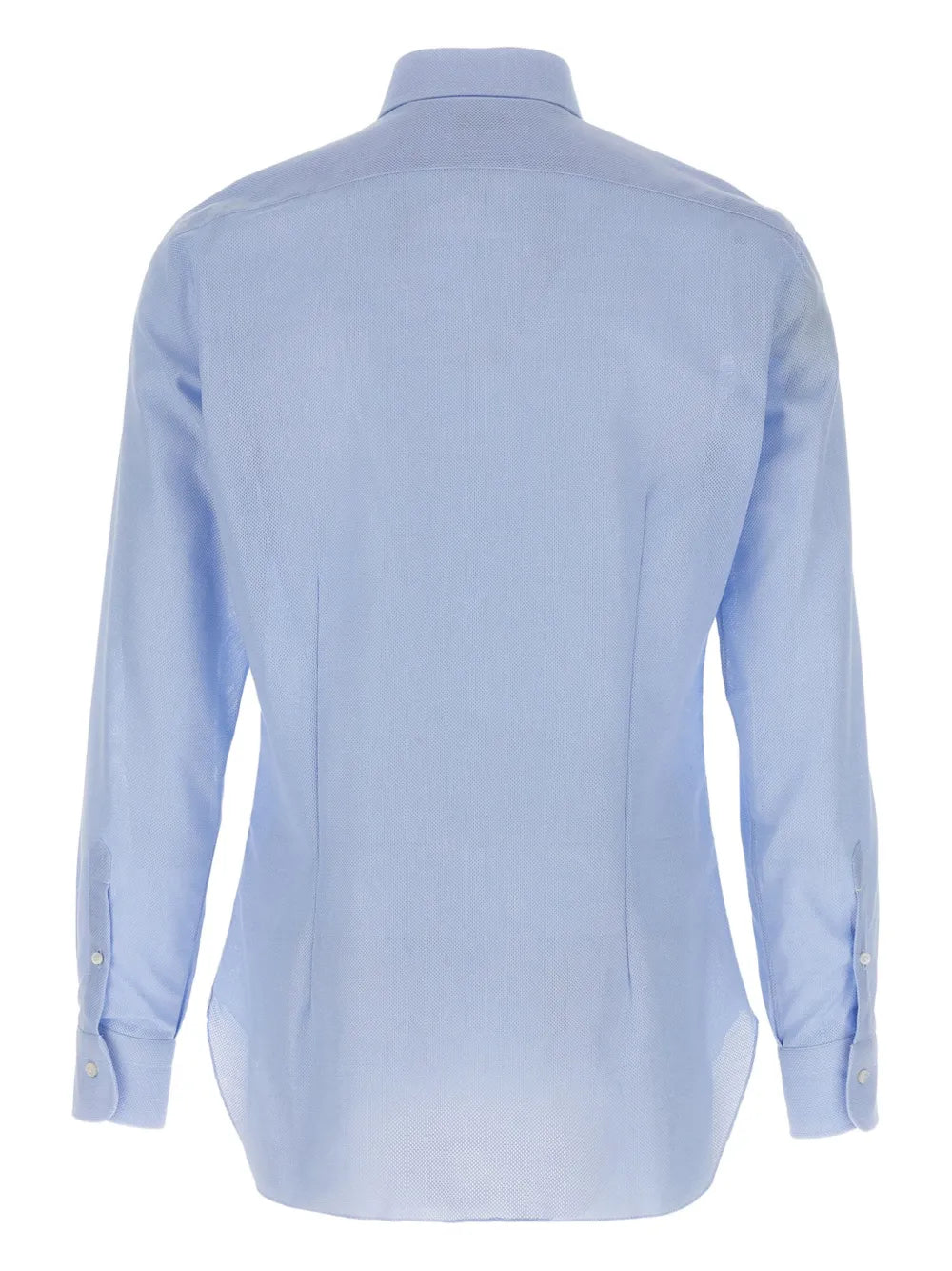 Barba  honeycomb-pattern cotton shirt