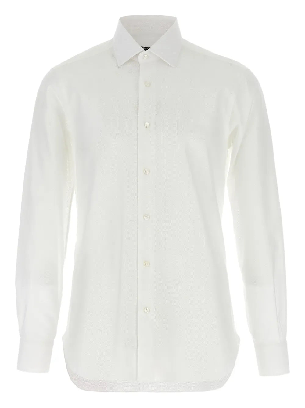 Barba  honeycomb-pattern cotton shirt