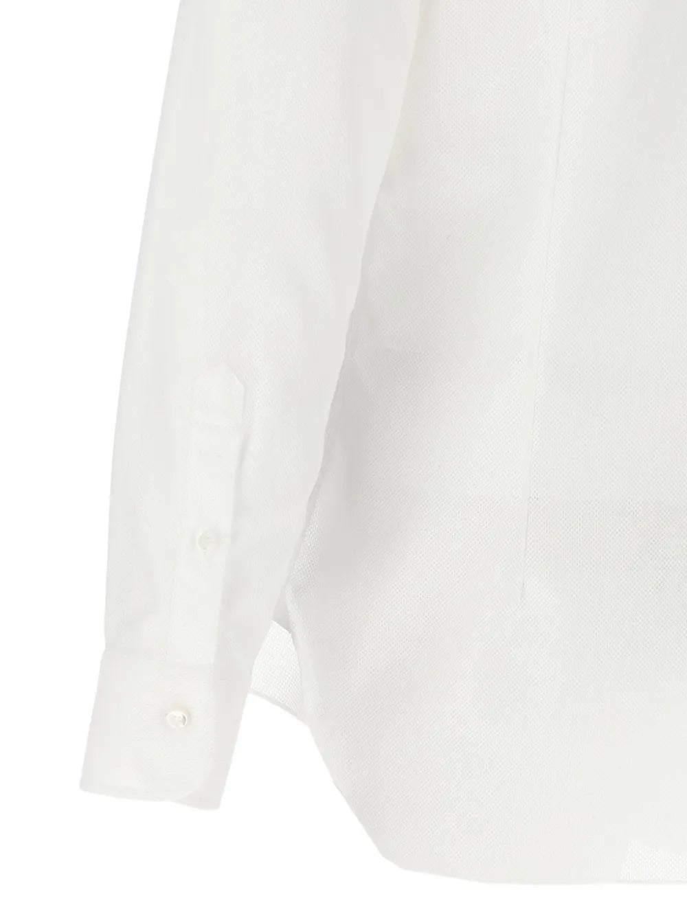 Barba  honeycomb-pattern cotton shirt