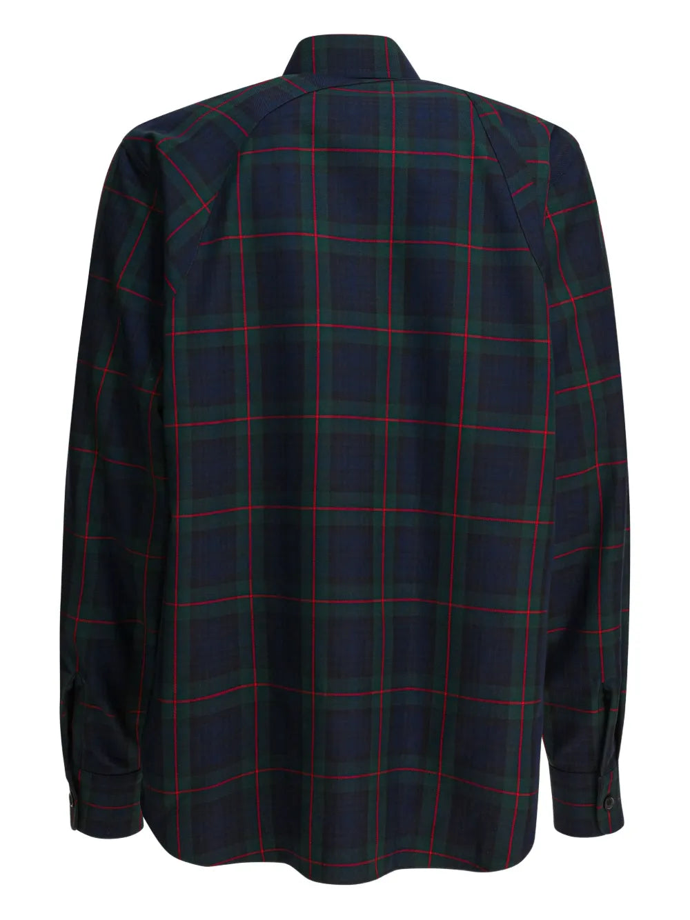 Alexander McQueen  buckle-strap plaid shirt
