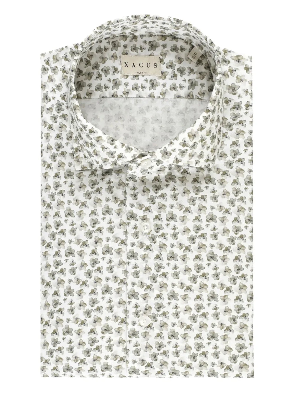 Xacus  floral-print cotton shirt