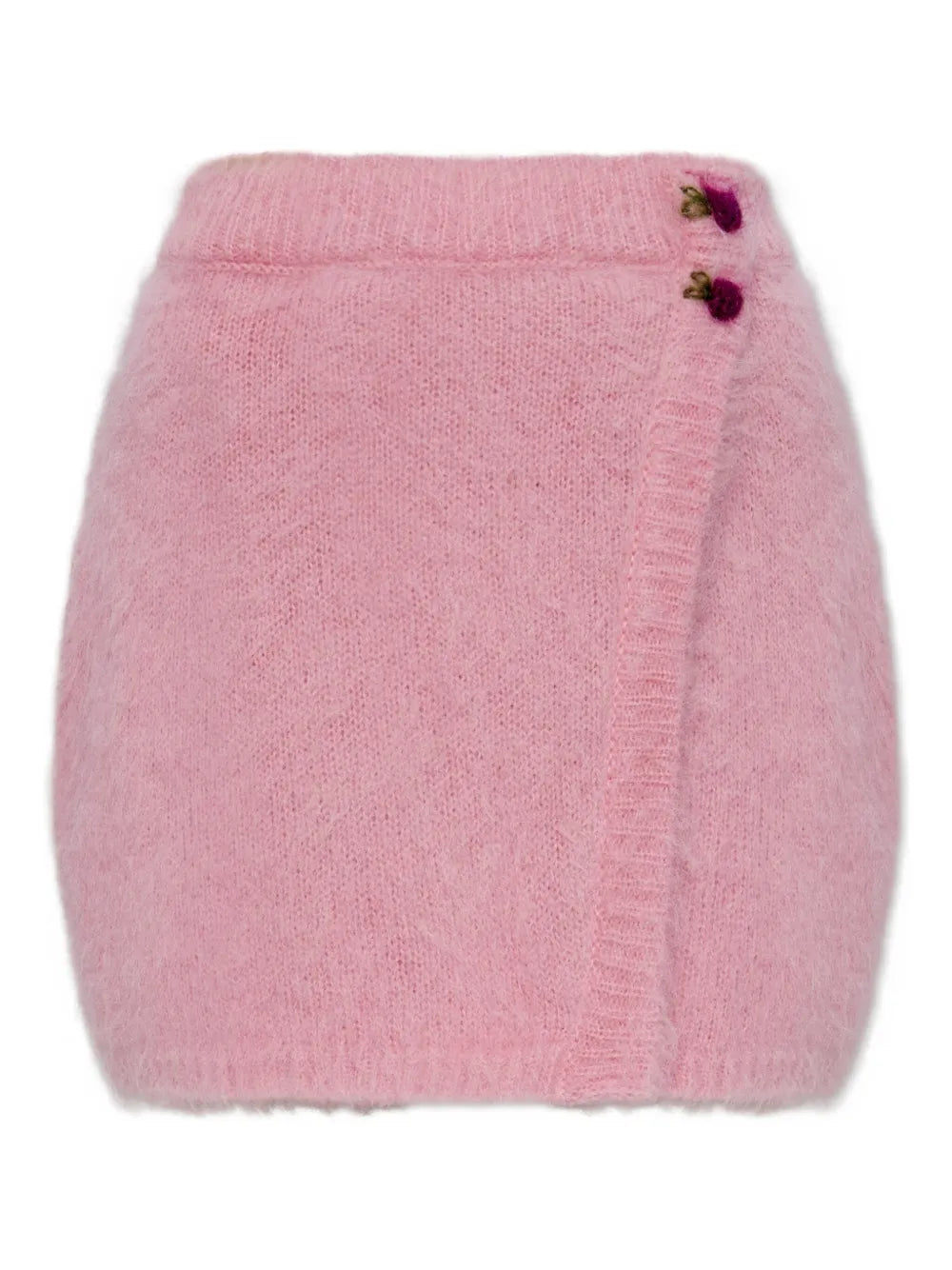 Alessandra Rich  flower-button skirt