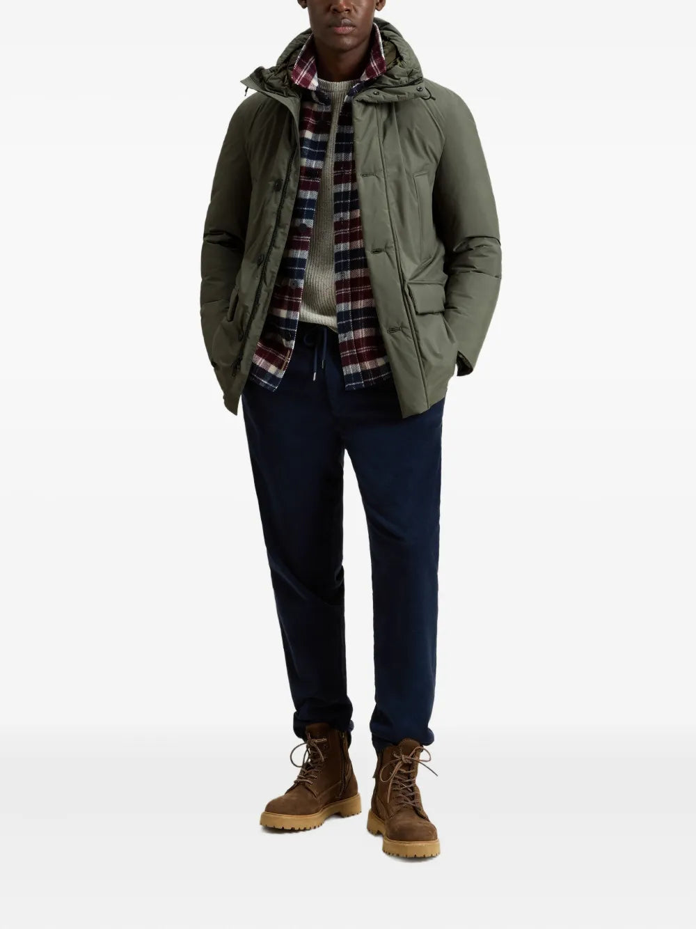 Woolrich hooded button-fastening padded jacket - Image 2
