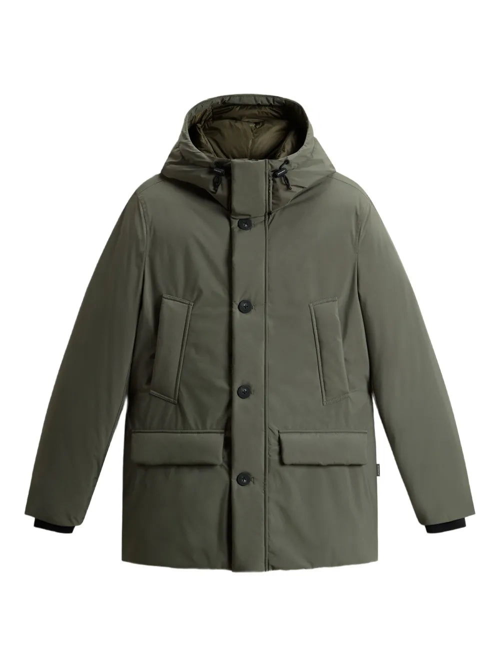 Woolrich hooded button-fastening padded jacket