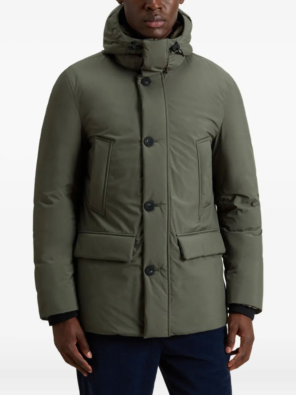 Woolrich hooded button-fastening padded jacket - Image 3