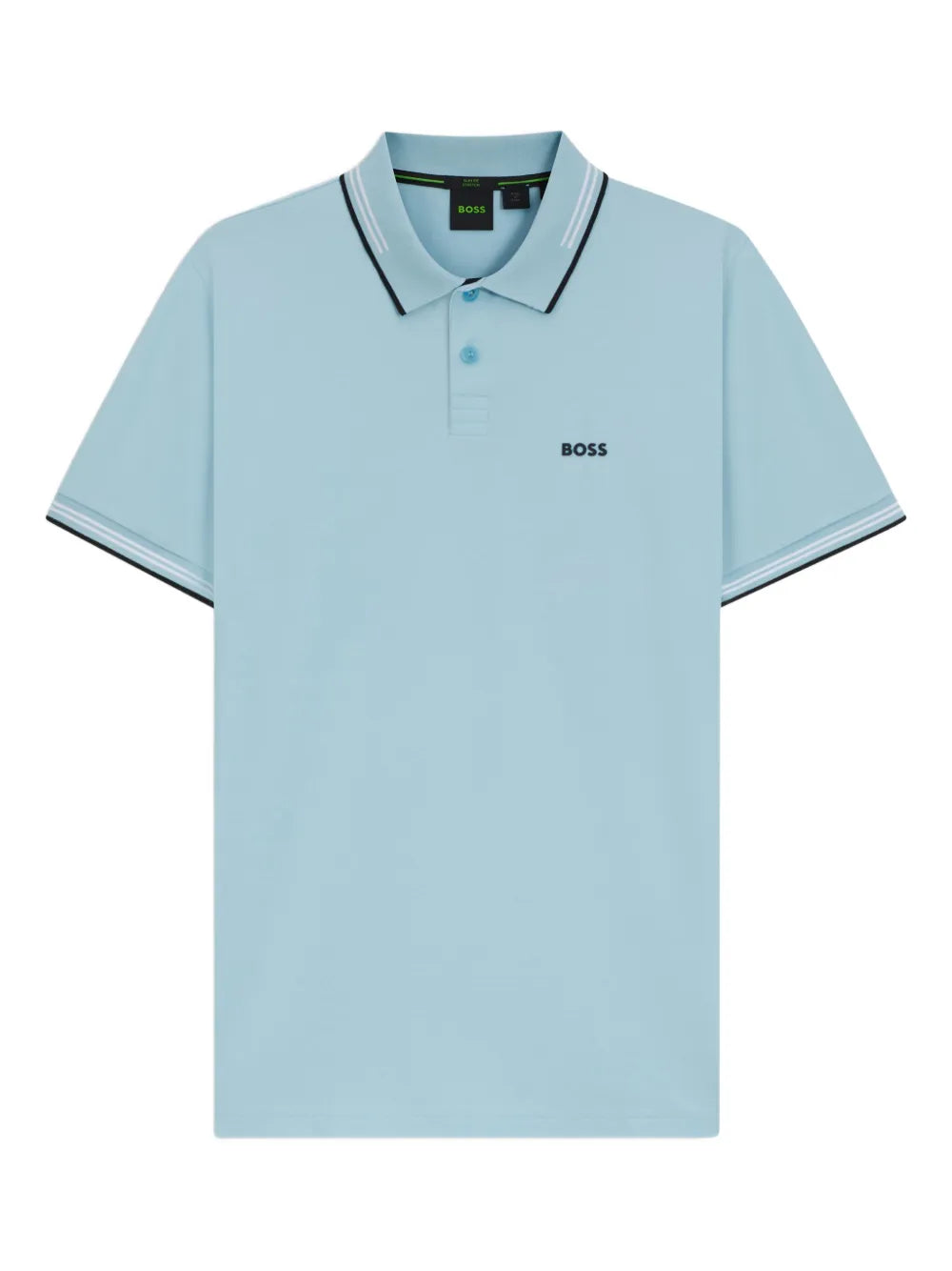 BOSS  tipped-collar polo shirt