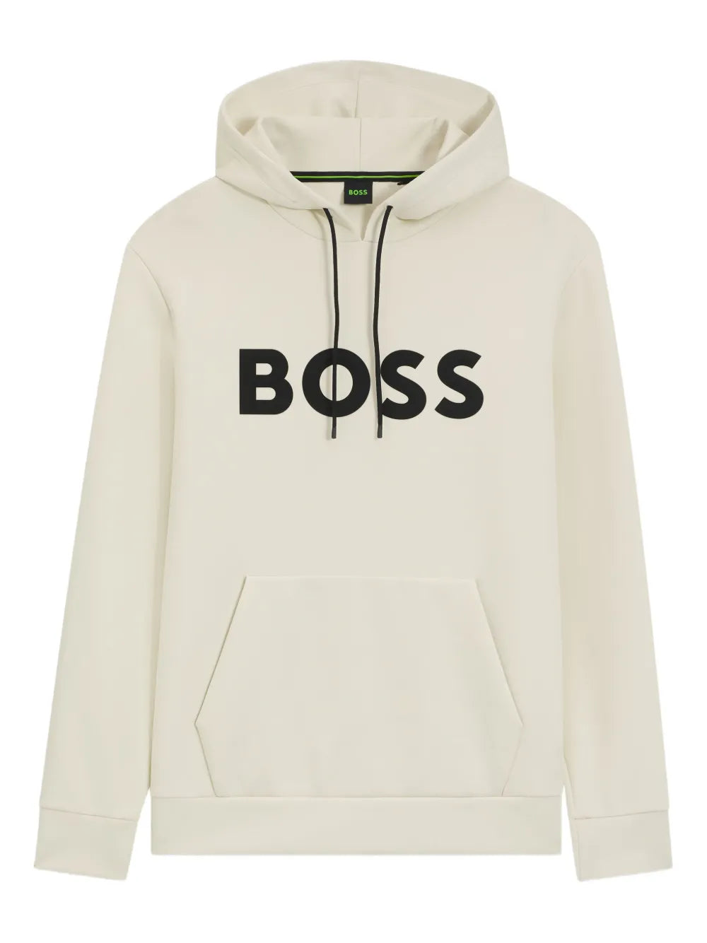 BOSS  logo-print drawstring-fastening hoodie