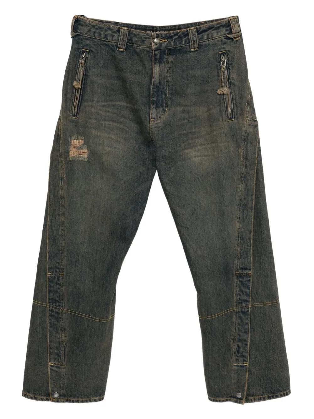 Andersson Bell  twisted zipped-pockets jeans