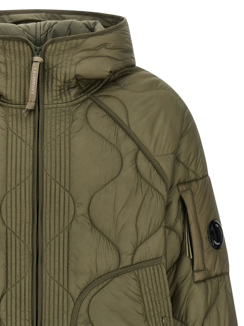 C.P. Company  padded adjustable-hood jacket