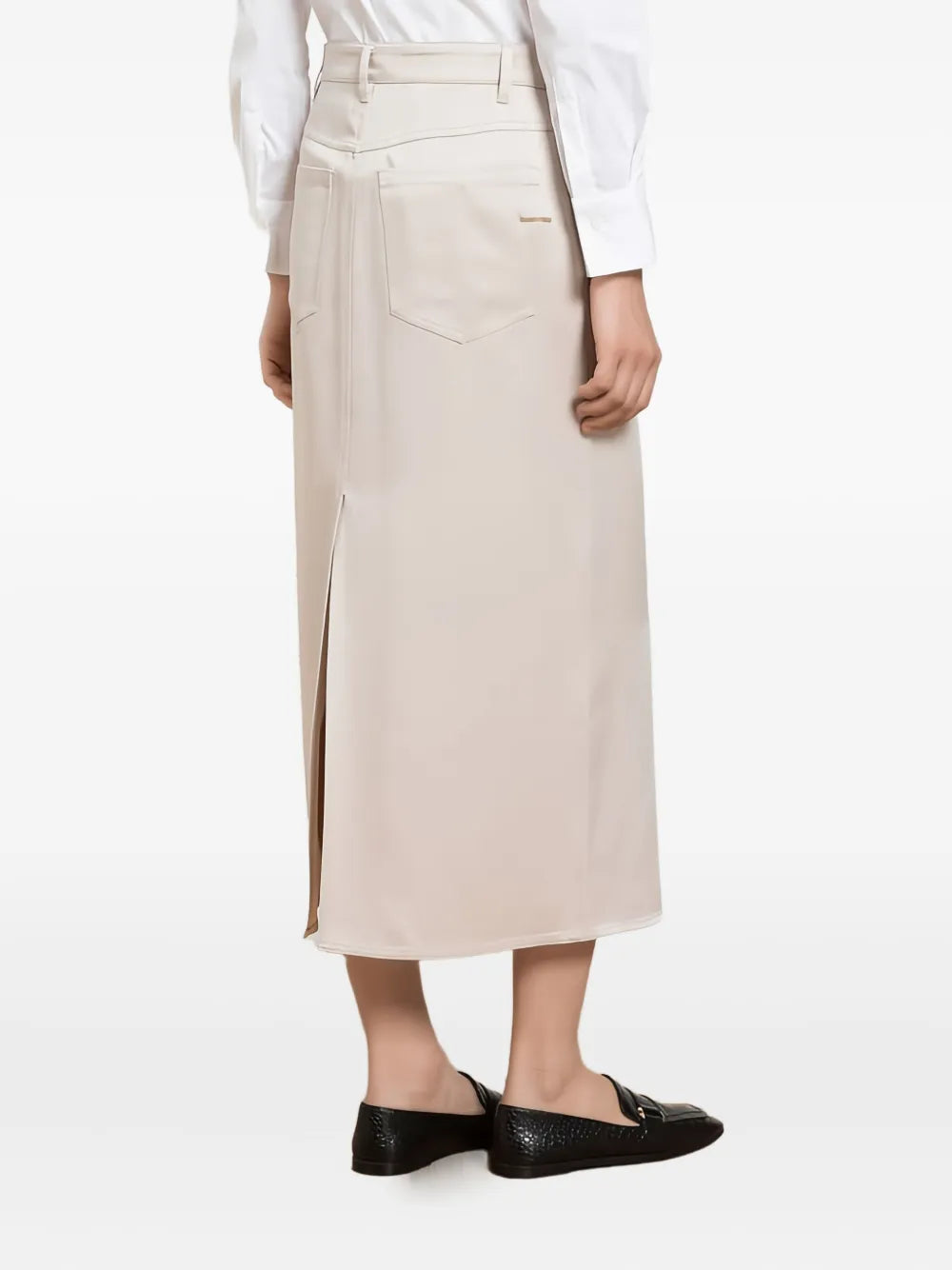 Brunello Cucinelli  pocket-detail midi skirt