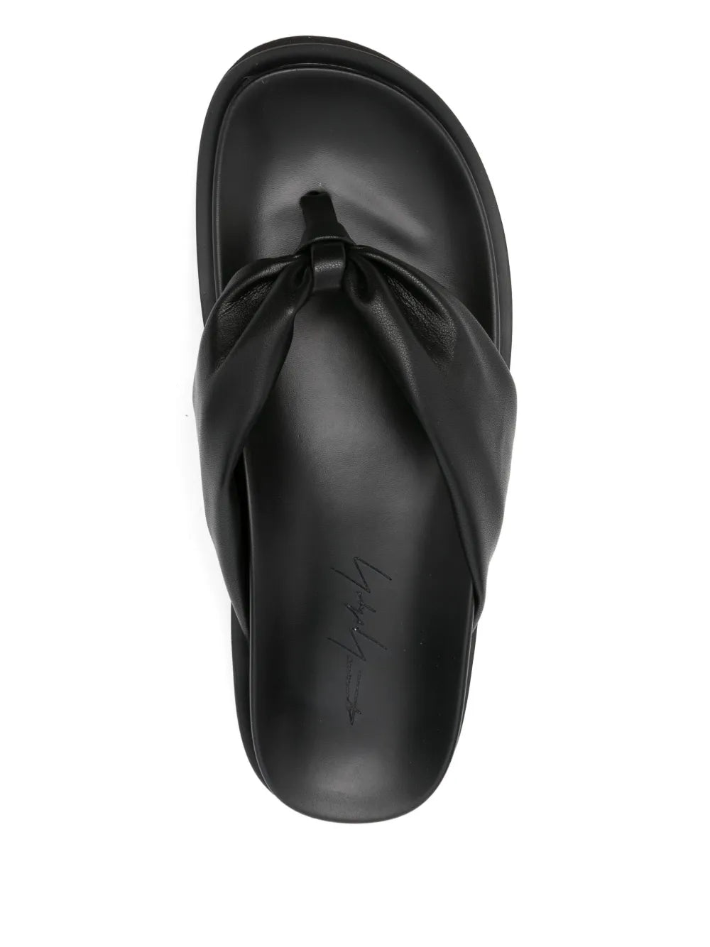Yohji Yamamoto  knotted leather sandals