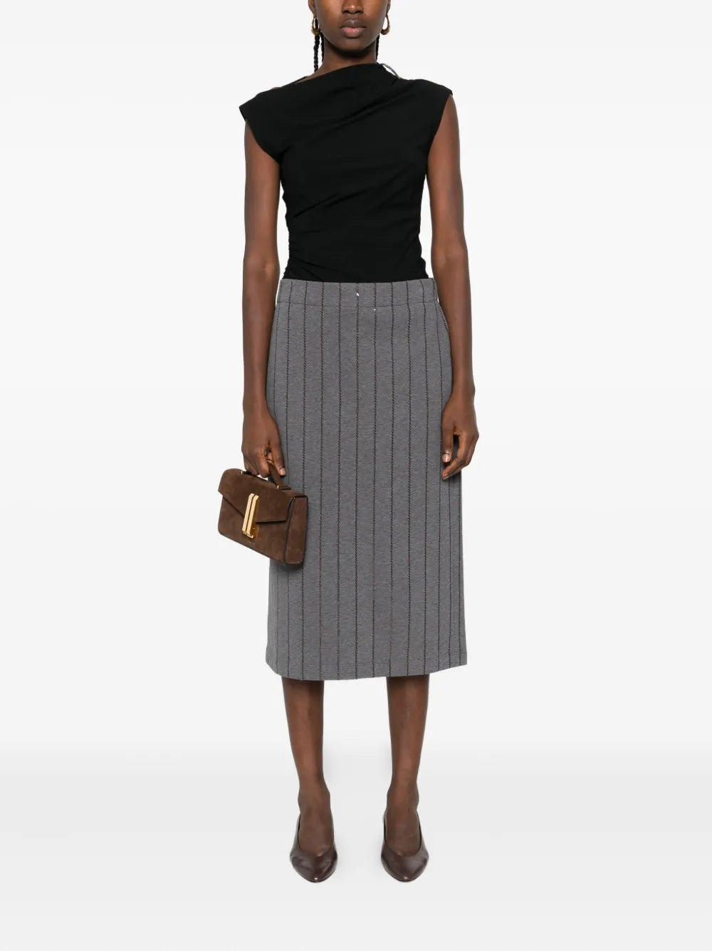 Brunello Cucinelli  asymmetric draped top
