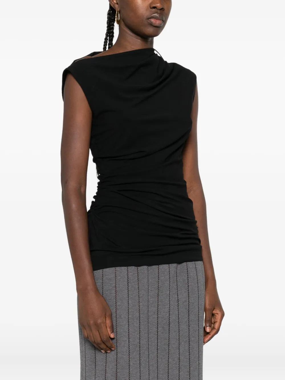 Brunello Cucinelli  asymmetric draped top