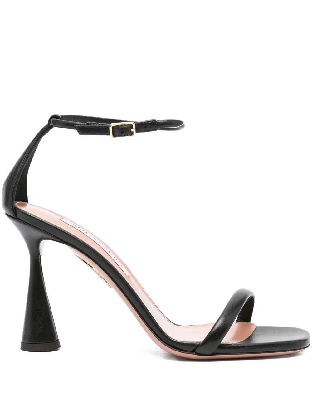 Aquazzura  95mm Hot Sandal flared-heel ankle-strap sandals