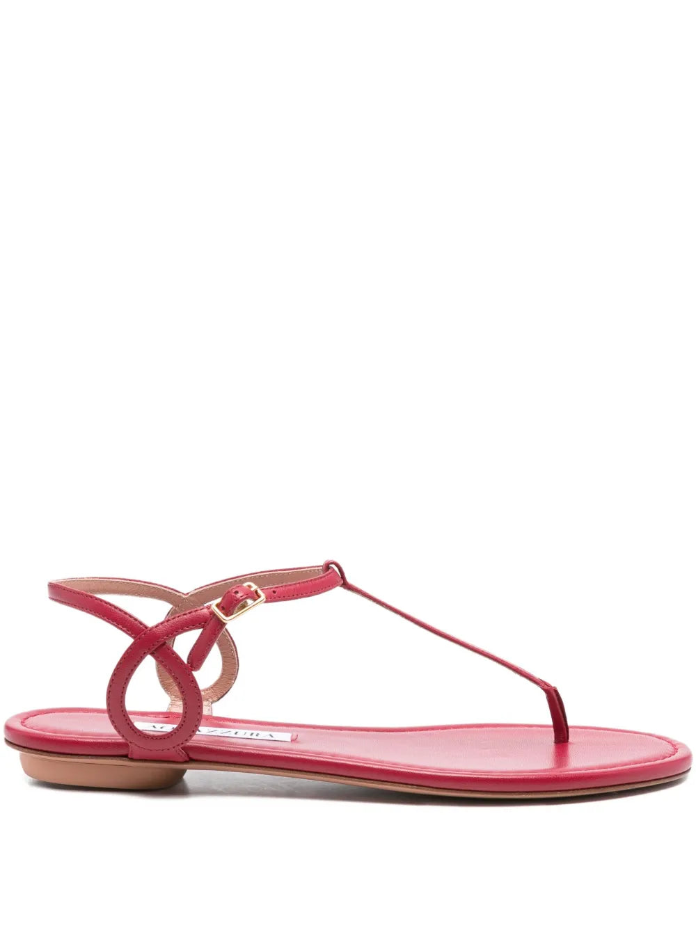 Aquazzura  Almost Bare leather T-bar sandals