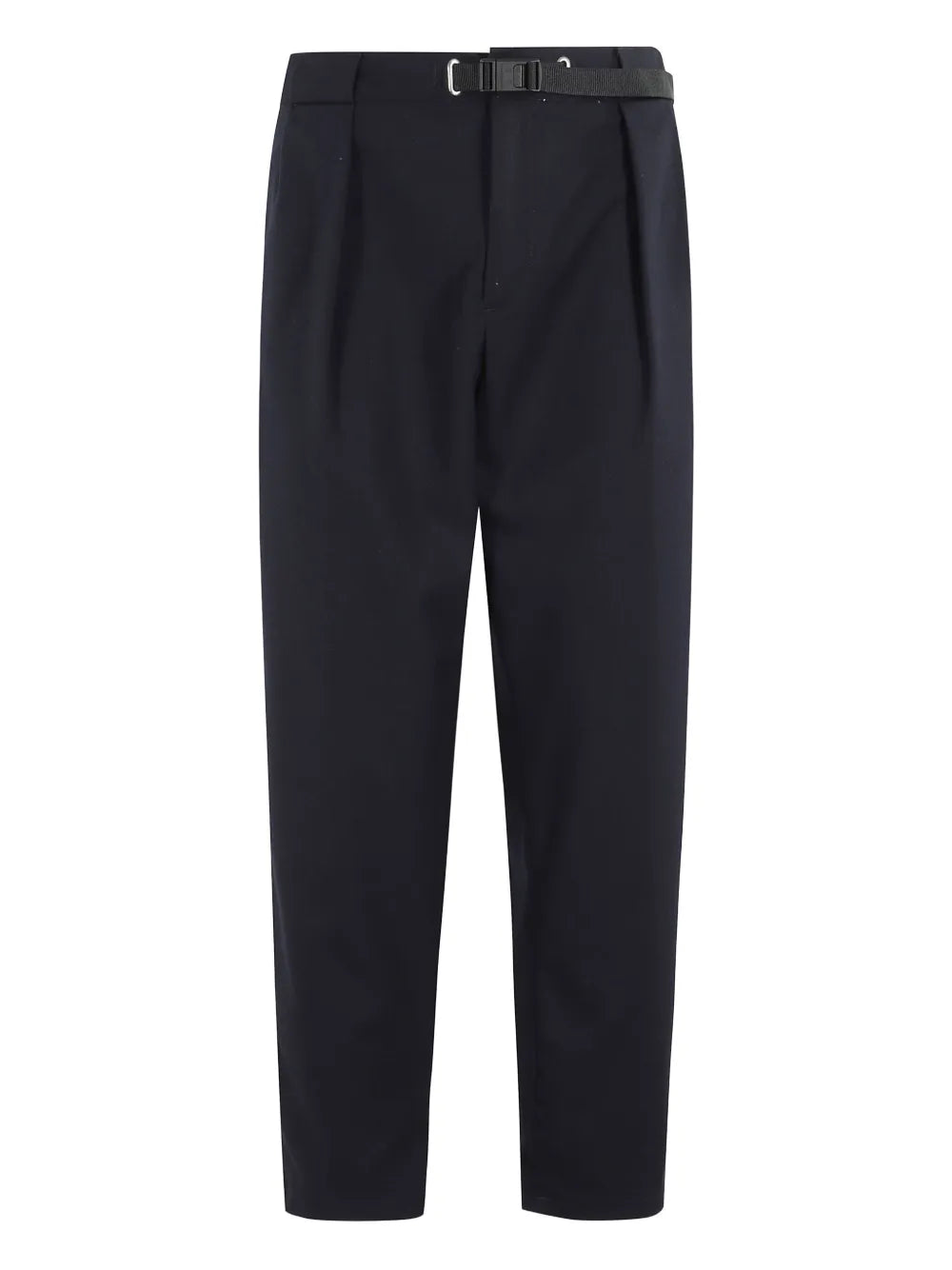 White Sand  buckle-fastening pleated-front trousers