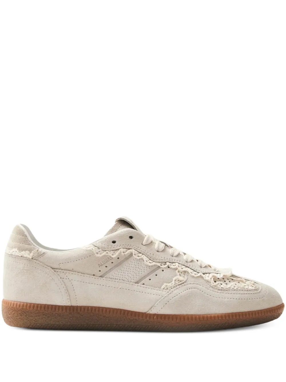 ALOHAS  lace-trimmed leather sneakers