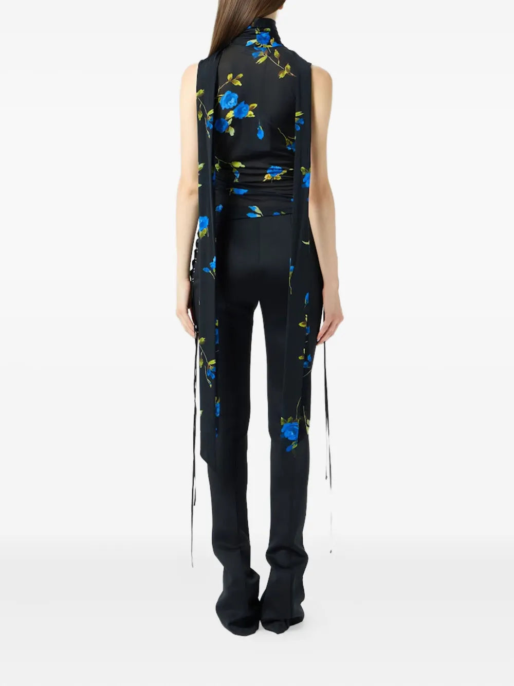 Blumarine V-neck floral top