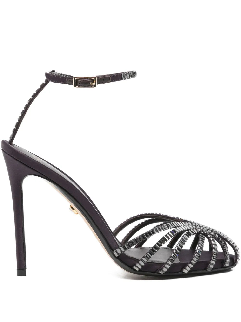 Alevì  100mm crystal-embellished stiletto sandals