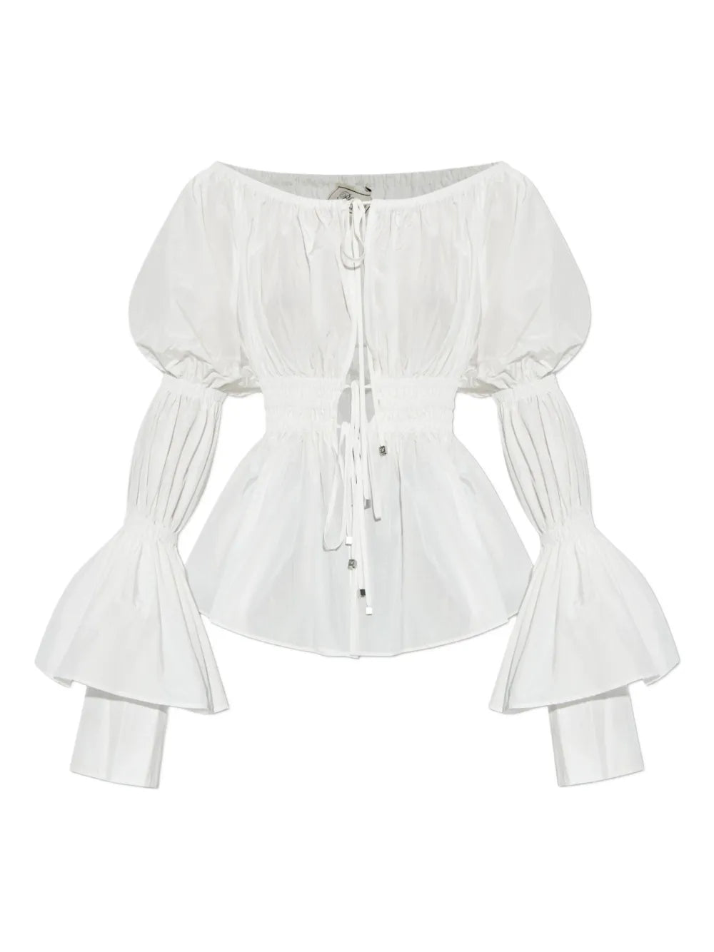 Blumarine  off-shoulder puff-sleeve top
