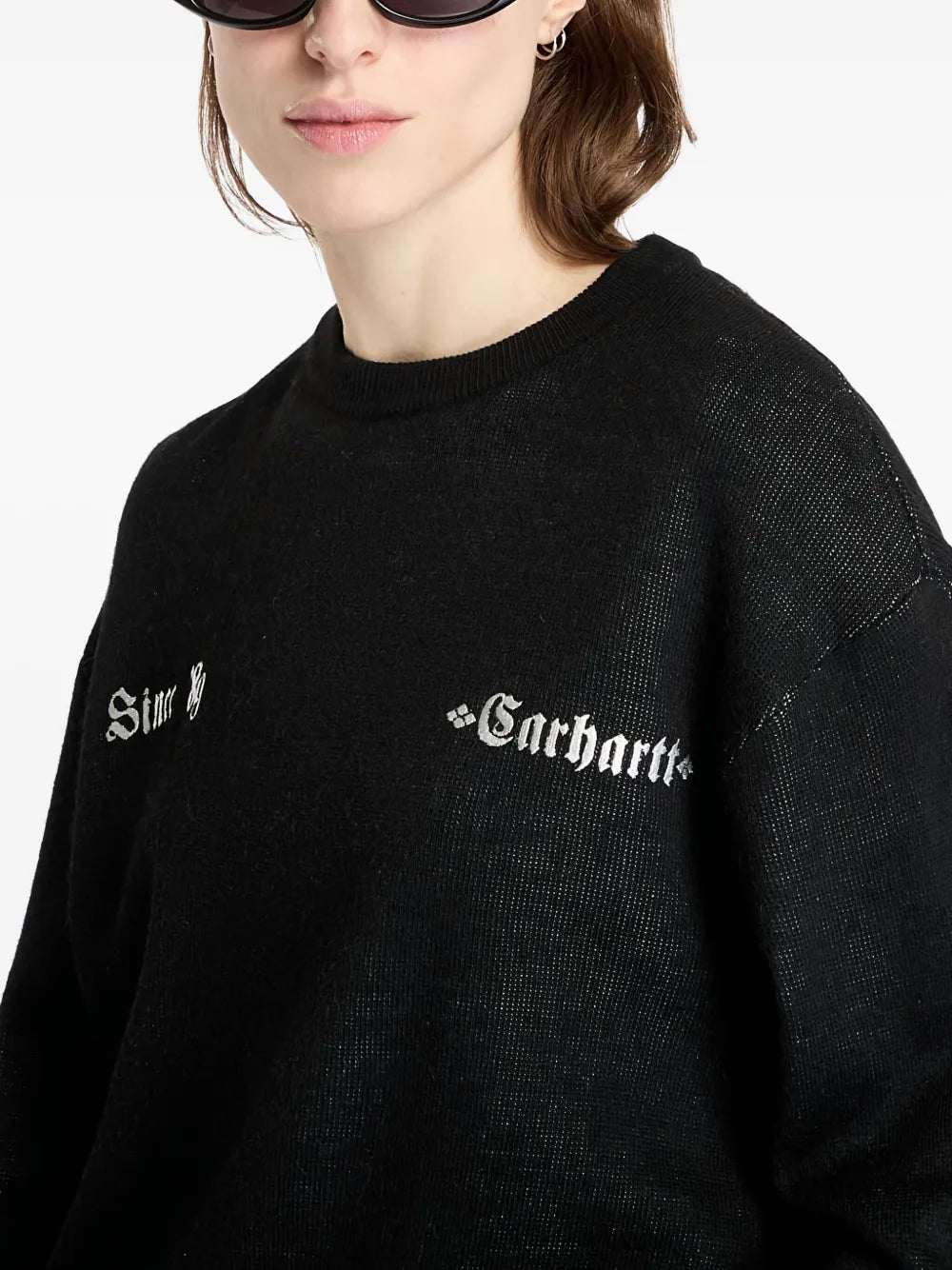 Carhartt WIP  embroidered logo knit sweater