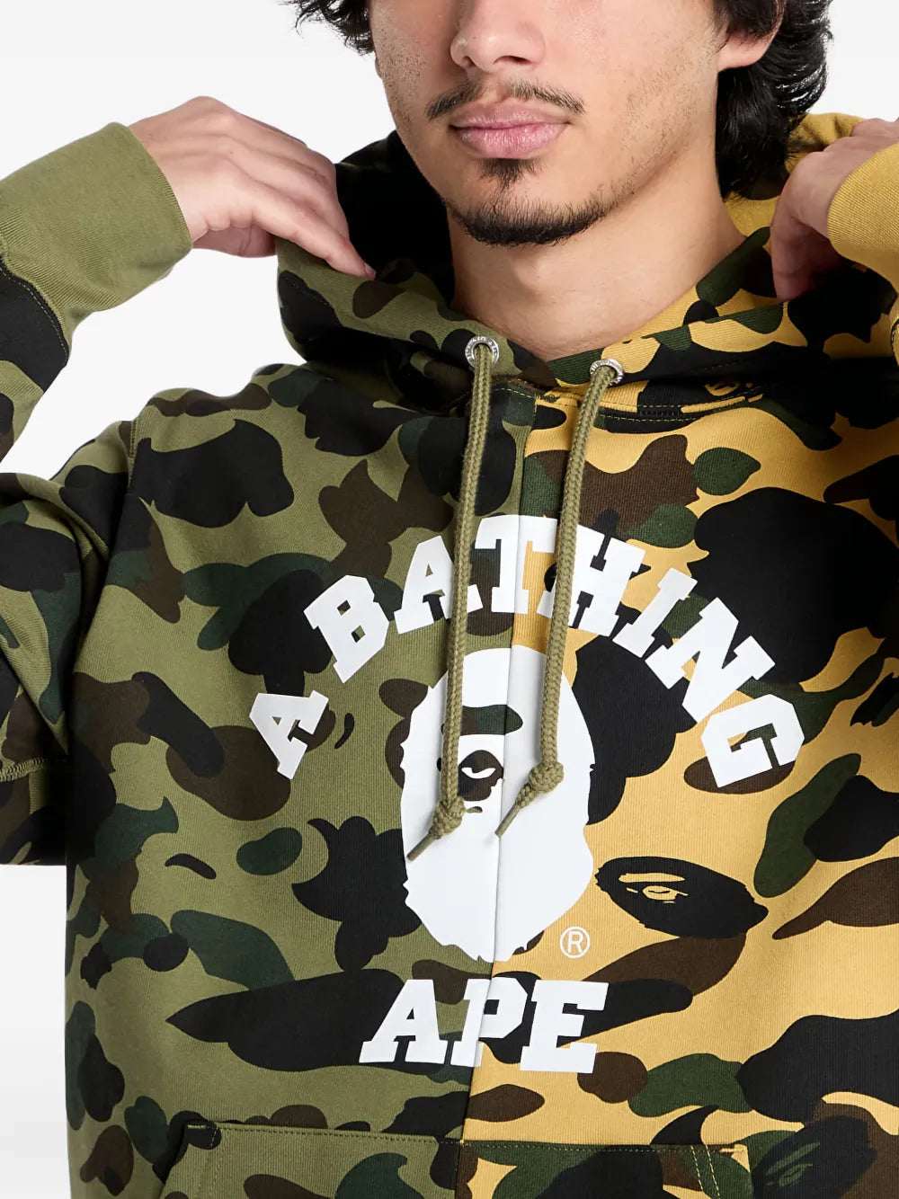 A BATHING APE®  camo-print hoodie
