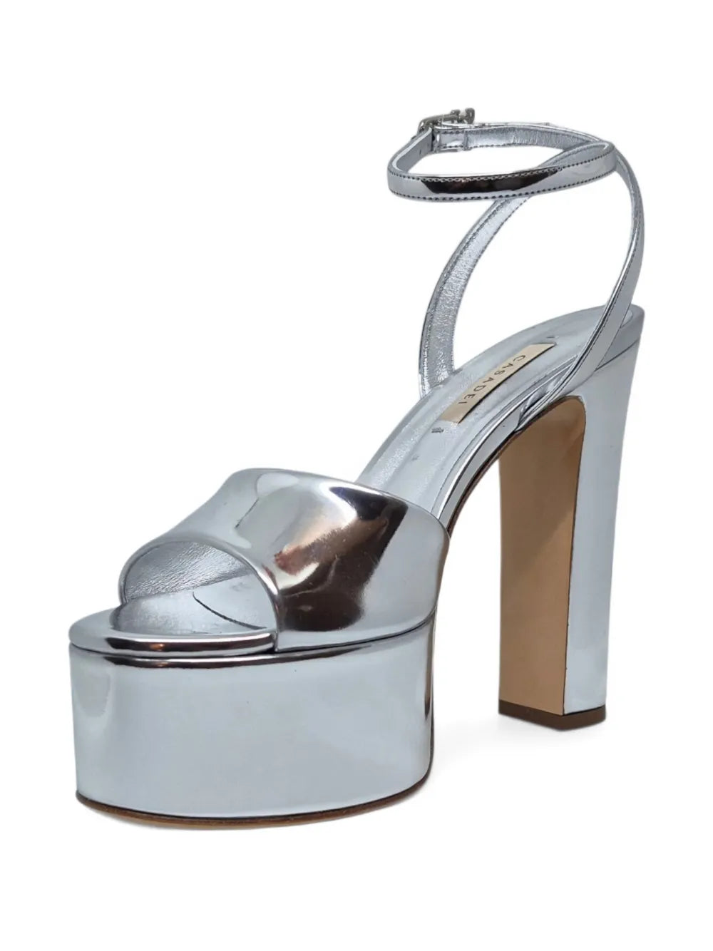 Casadei  130mm Patty platform ankle-strap sandals