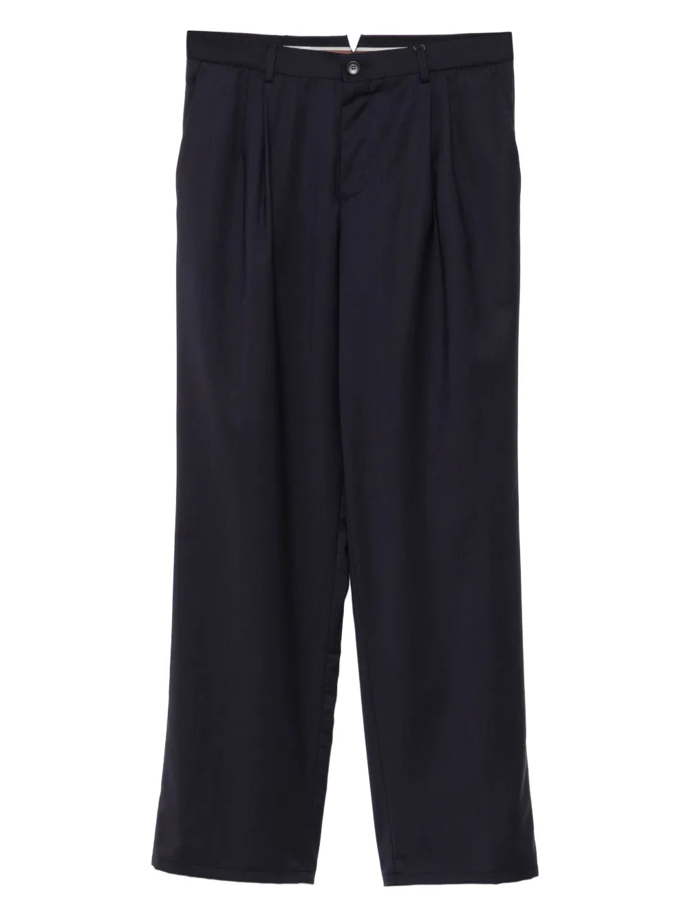 Canali  pleated wool trousers