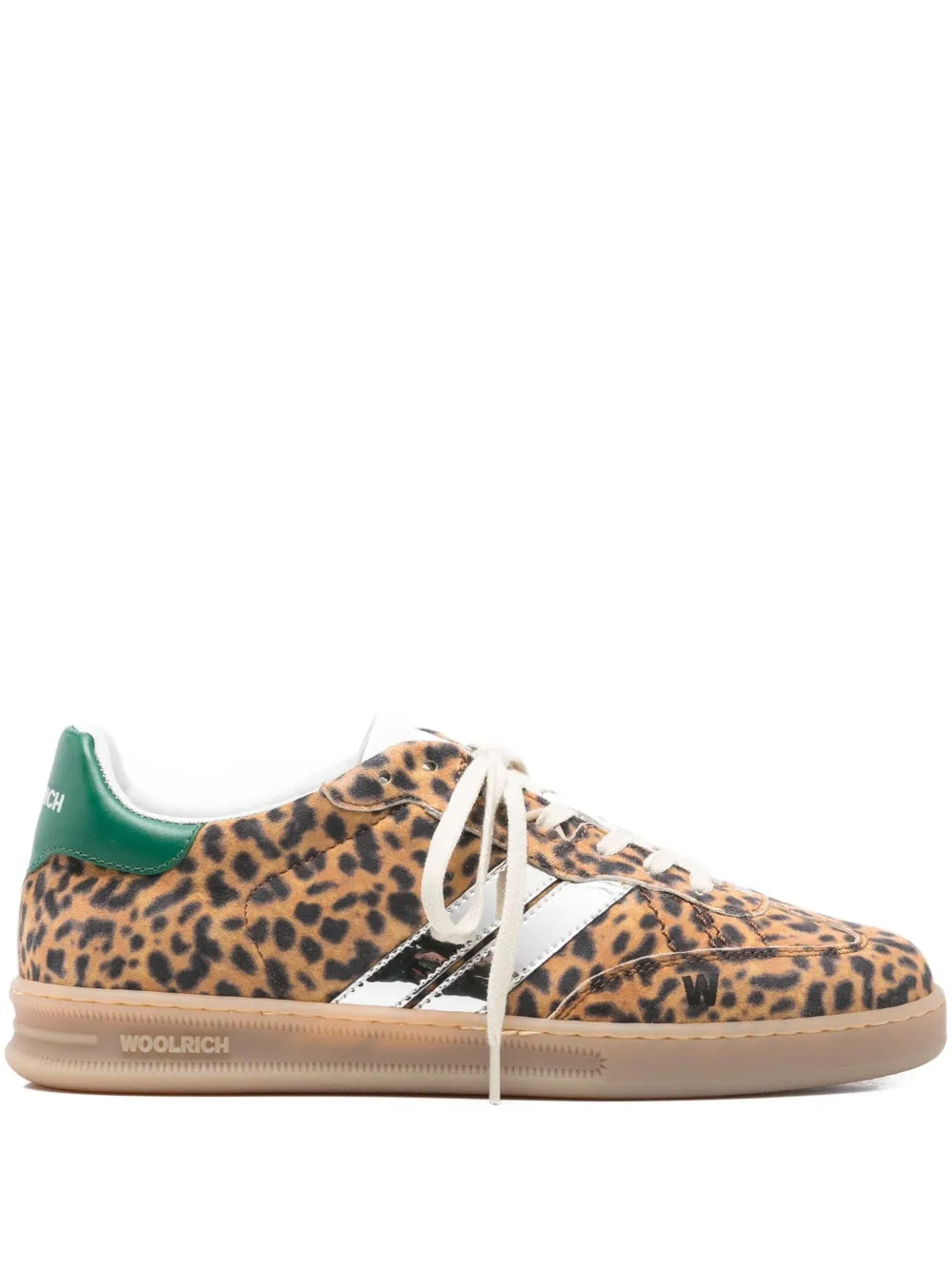Woolrich  leopard-print stripe trainers