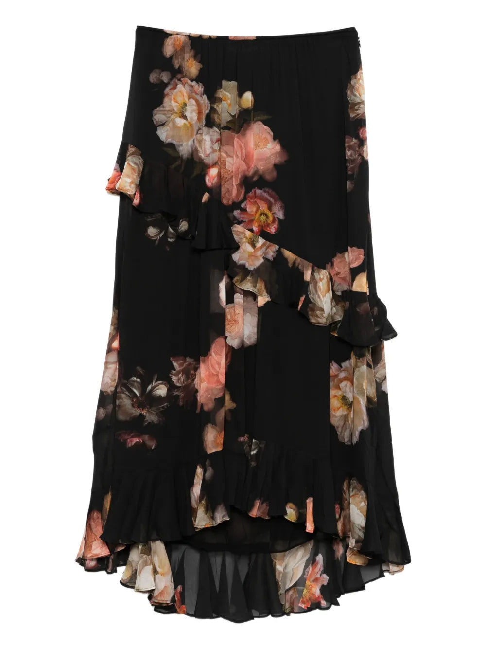 ZIMMERMANN  Hypnotic asymmetric midi skirt