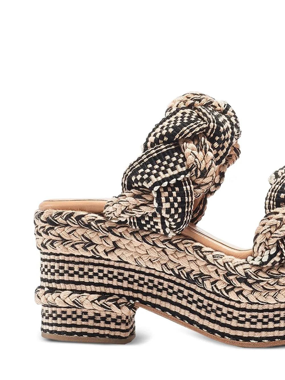 antolina 75mm braided platform sandals