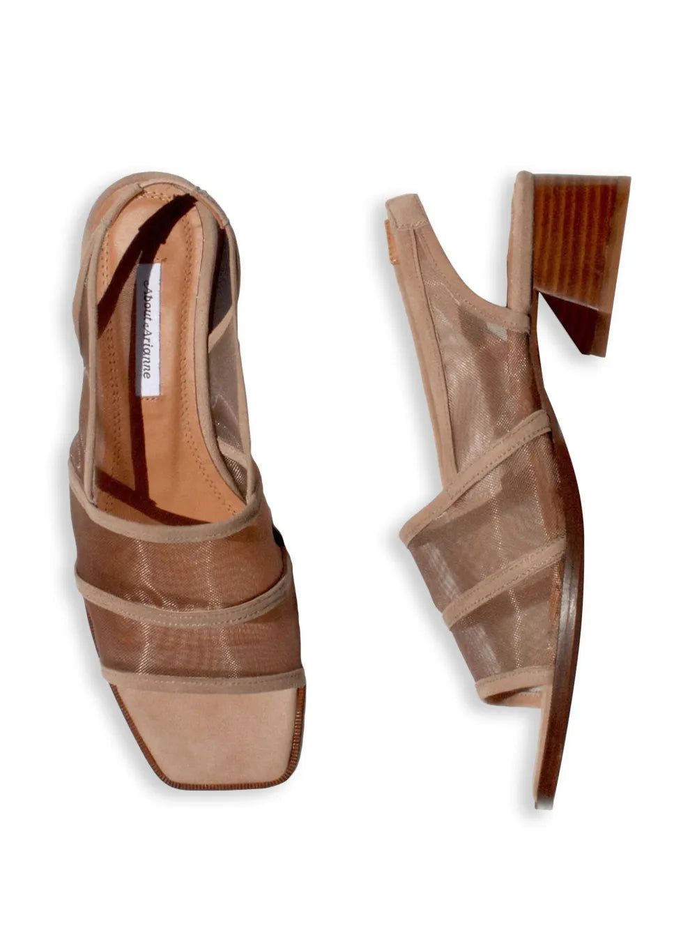 About Arianne  40mm Colette mesh-panelled slingback sandals