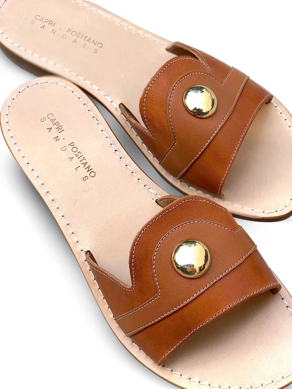 CAPRI POSITANO SANDALS  Gallia leather stud sandals