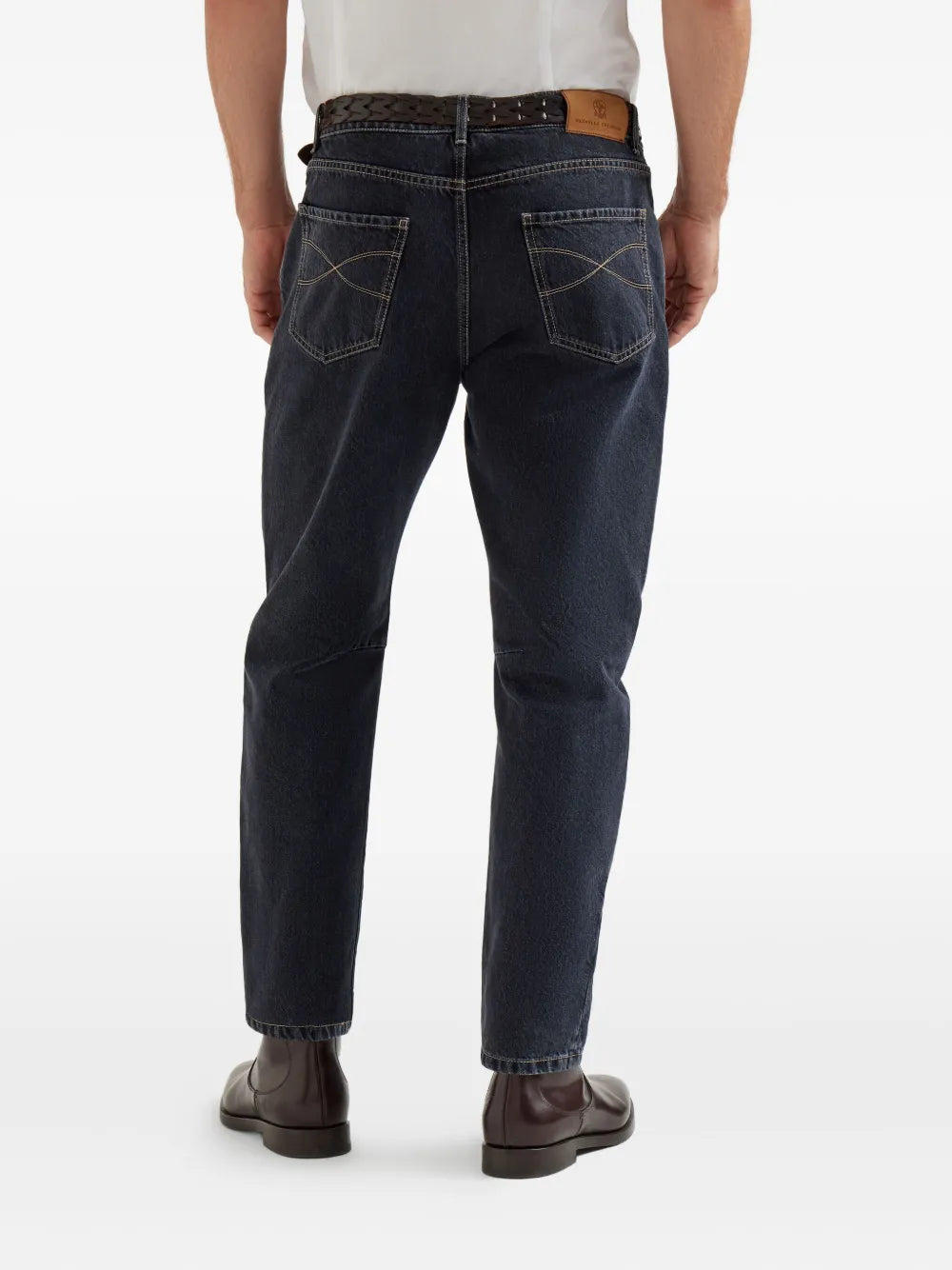 Brunello Cucinelli Leisure five-pocket logo jeans