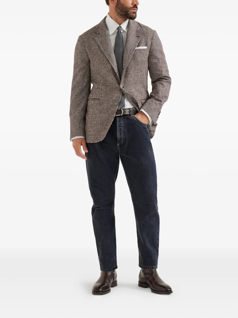 Brunello Cucinelli Leisure five-pocket logo jeans