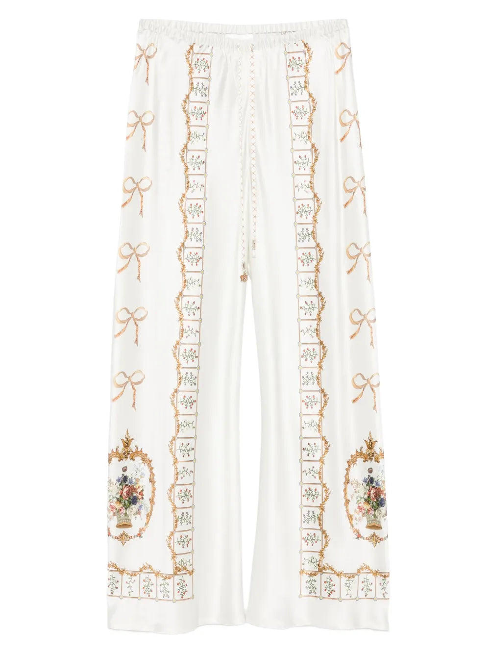 Camilla  Dressing Room Drama floral-print bow trousers