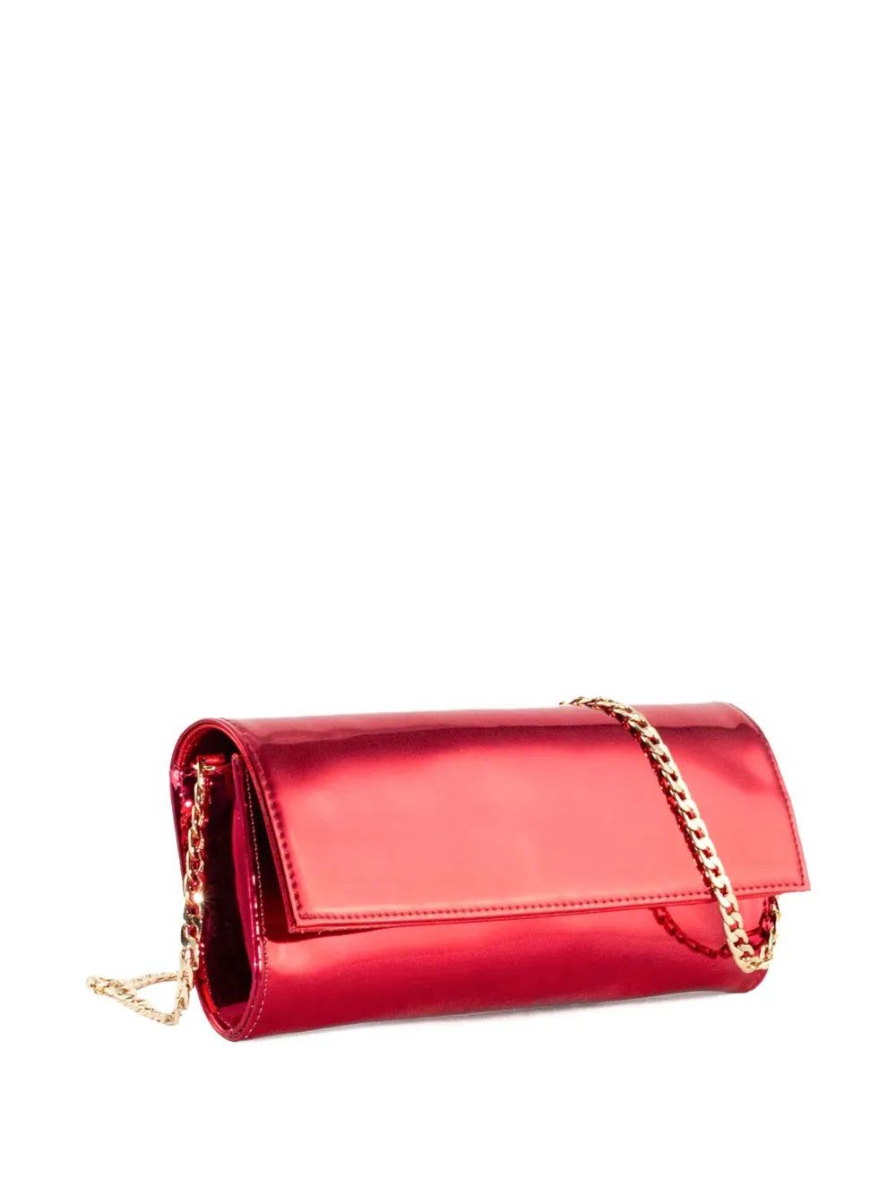 Aldo Castagna mirrored leather clutch