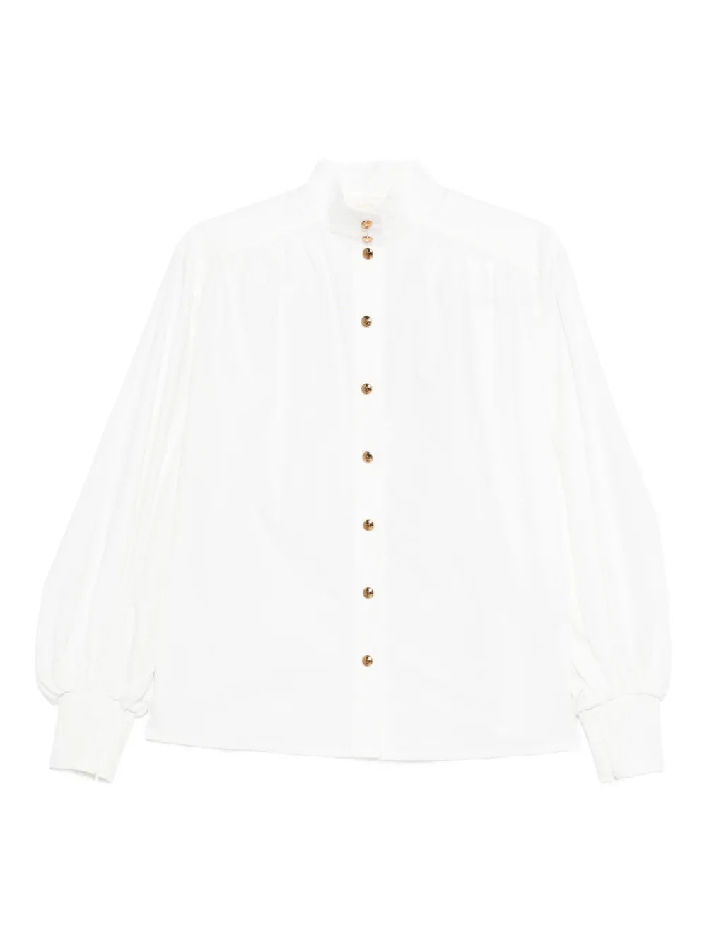 ZIMMERMANN mock-neck buttoned blouse