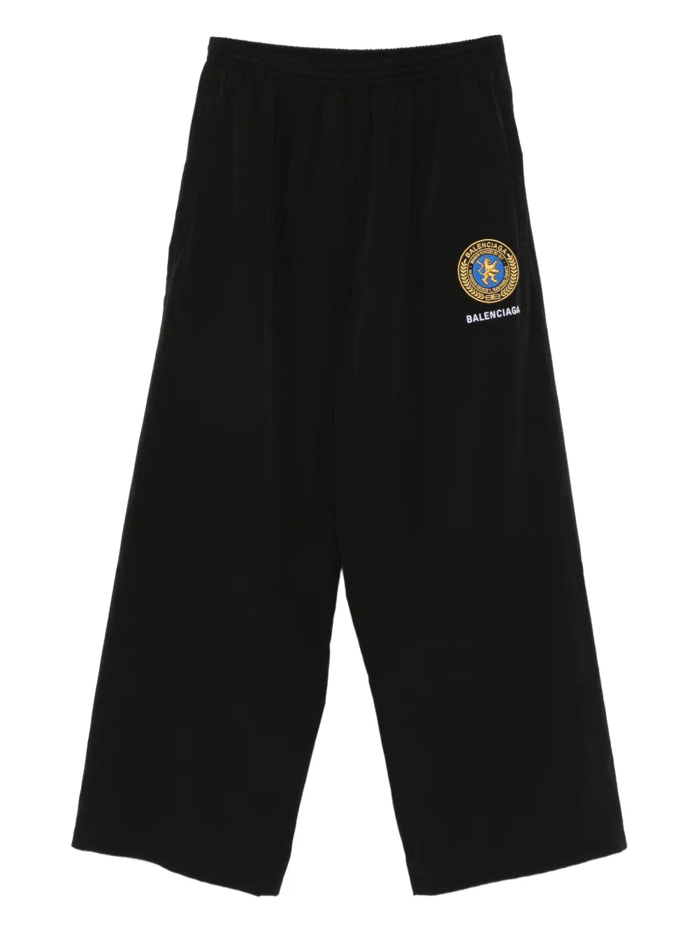 Balenciaga  logo-embroidered elastic-waistband trousers