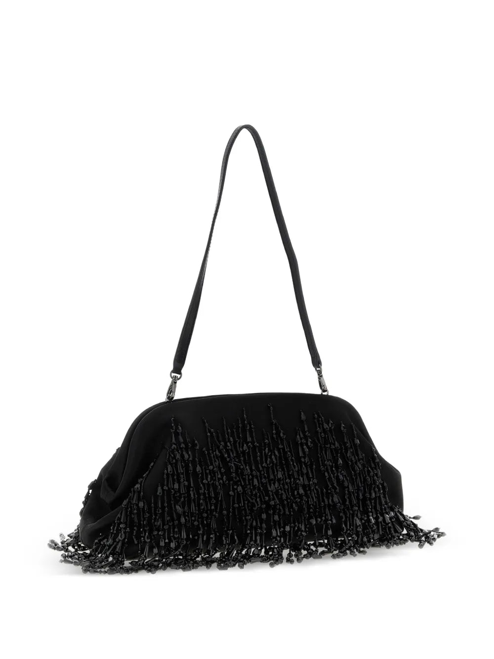 Alberta Ferretti beaded-fringe clutch