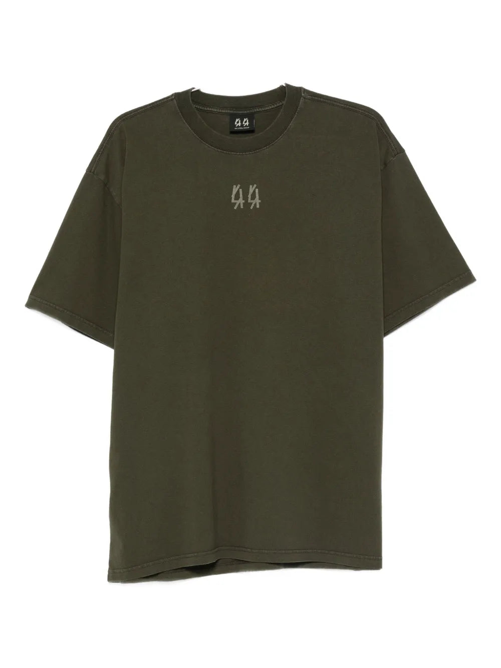 44 LABEL GROUP  logo-embroidered cotton T-shirt