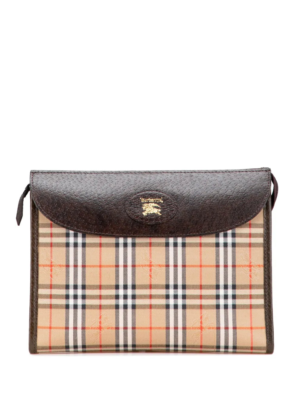 Burberry 20th Century Haymarket Check Canvas clutch bag