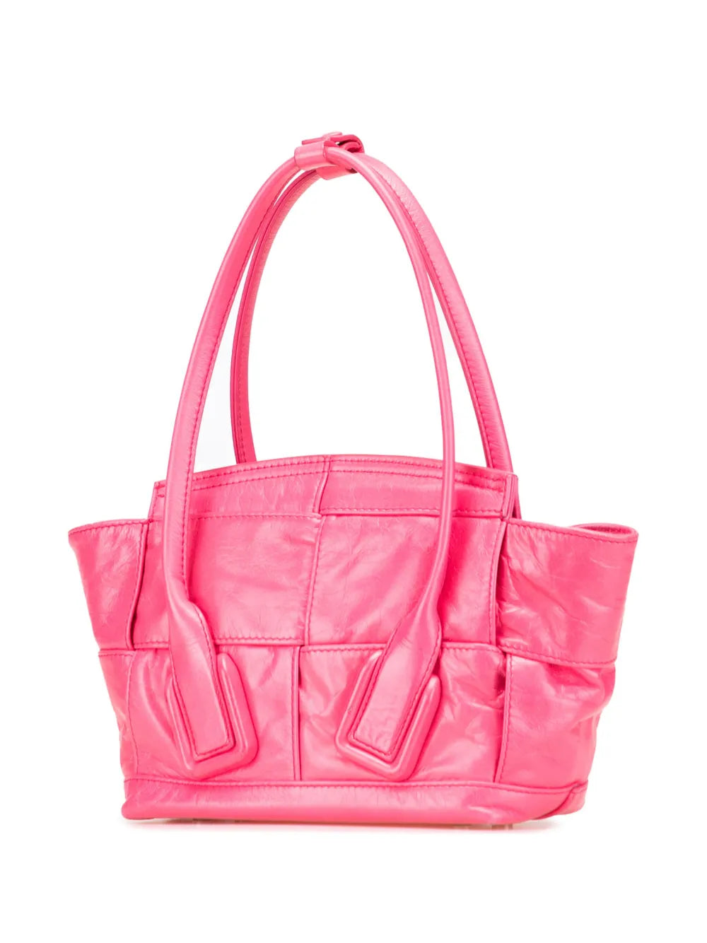 Bottega Veneta - Mini Paper Calfskin Intrecciato Arco satchel