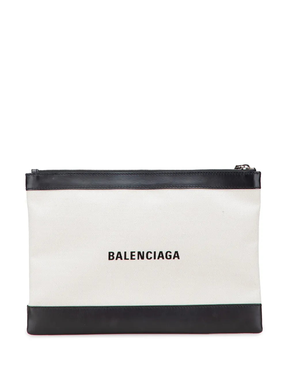 Balenciaga - M Canvas Navy Clip clutch bag