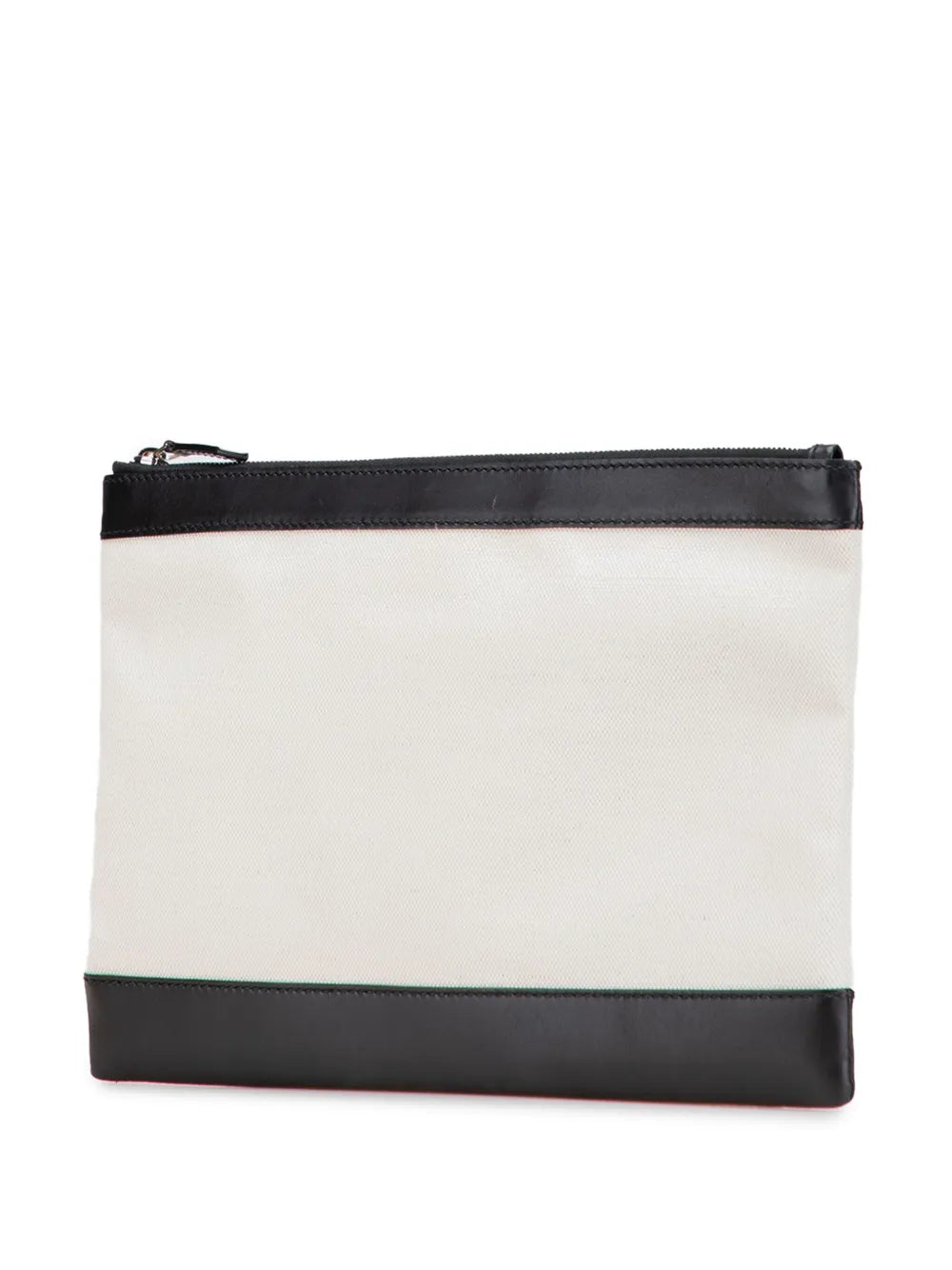 Balenciaga - M Canvas Navy Clip clutch bag