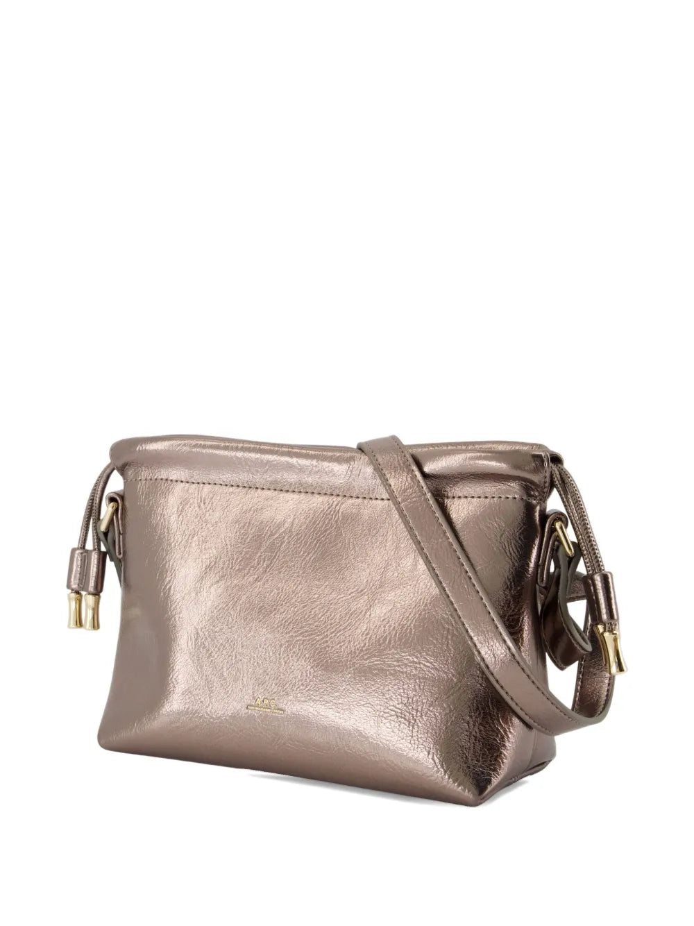A.P.C. metallic drawstring shoulder bag