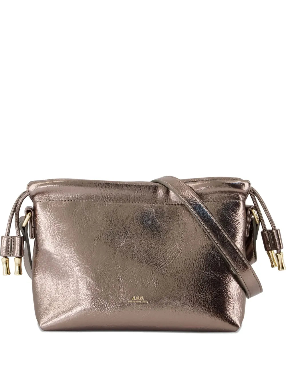 A.P.C. metallic drawstring shoulder bag